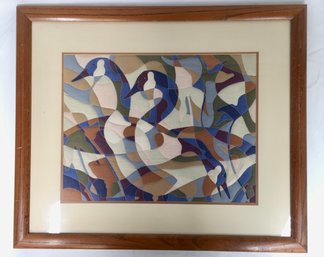 Quilted Geese Framed Art