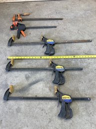 Group Of Various Size Clamps