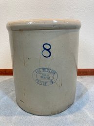 The Western Pottery Company Denver Colorado Antique 8 Gallon Crock