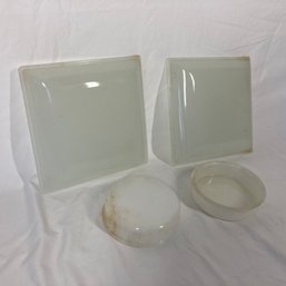 White Glass Dishes