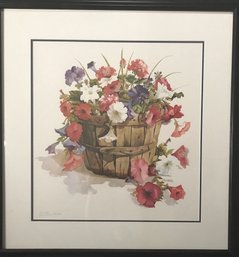 Beloved Fort Collins Artist Ellie Weakley Gorgeous Large Print 'Basketful' Beautifully Framed