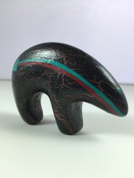 Hand Painted Clay/ceramic Zuni Bear