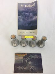 Mount St. Helens 1980s Bottled Ash And Booklet