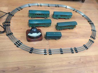 Antique Train Set -American Flyer Lines, Jeffersonian, Golden State & Pullman Cars- Lionel Trainmaster & Track
