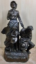 Beautiful Mark Hopkins Bronze Sculpture Seeds Of Faith