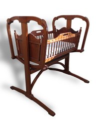 Antique Wooden Rocking Baby Cradle * Please Note Separate Pick Up Location