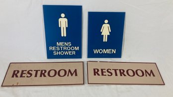 Men And Womens Rest Room Signs