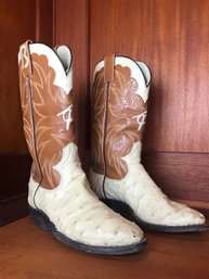 Handmade Jerry Gaddis Laramie Wyoming Custom Ostrich Boots