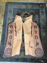 Hand Made Wyoming Centennial Leather Chaps