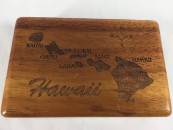 Hawaiian Koa Wood Authentic Carved Box