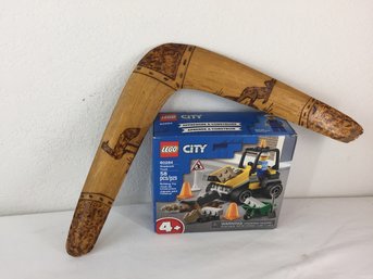 Indoor & Outdoor Fun With A Lego City Kit & Vintage Boomerang