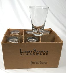 LIBBEY SAFEDGE GLASSWARE-set Of 6