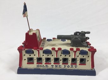 Hold The Fort Bank - Cast & Painted Metal Reproduction