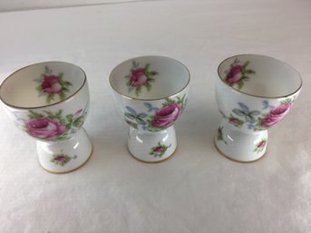 Three Pretty Ceramic Shot Glasses