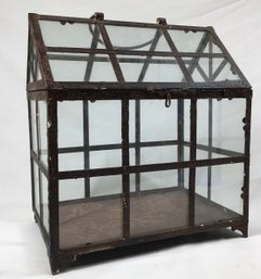 Tabletop Decor- Rustic Metal Terrarium