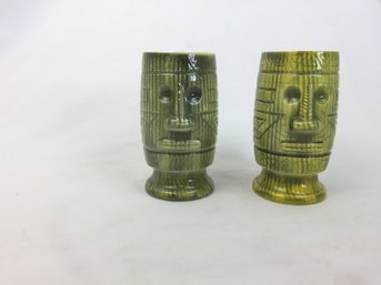 Lot Of Tiki Head Cups