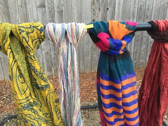 2 Of 2 Lots - Beautiful Patterned Fashion Scarves