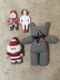 Group Of Plush Dolls- 2 Knit Particular People By Sandra L. Schepper