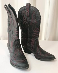 Reba Backstage Black Women's Cowboy Boots- Size 8.5 - Nearly New