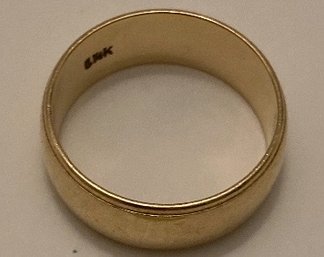 14k Mens Gold Band - See Photos For Weight