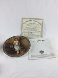 Norman Rockwell ' A Young Girl's Dream' Collectible Plate