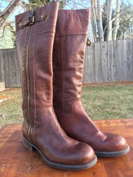 Fanco Sarto- Tall Leather Fashion Boot- Size 7.5