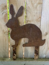Metal Rabbit Yard Art
