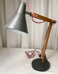 CB2 Wooden Mechanical Desk Lamp