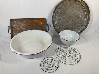 Lot Of Cooking Dishes And Pans
