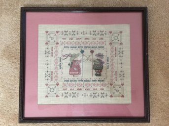 *Detailed Hand Made Cross Stitch