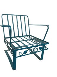 50s Green Metal Patio Chair