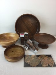 Nice Assortment Of Decorative Wooden Kitchen Items