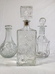 Vintage Cut Glass Decanters