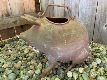 Metal Pig Watering Can
