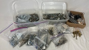 Lot Of Assorted Screws And Nails