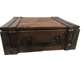 Antique Rustic Wood Tool Box