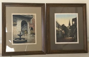 Pair Of Matted Framed Prints