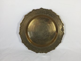 Engraved Metal Decorative Tray