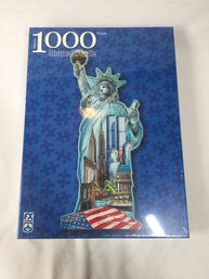 1000 Piece New In Box Shaped Statue Of Liberty Puzzle