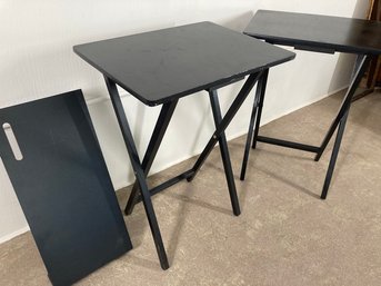 Set Black Foldable Trays