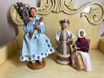 3 Small Handmade Dolls