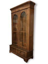 EXCEPTIONAL Victorian Rosewood Glass Front Cabinet- See Description For Details!
