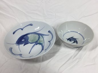 Set Of Fish Themed Plates