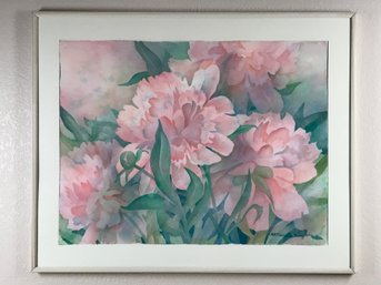 MM Thompson Riney Pink Flower Framed Art Print
