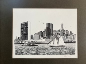 New York City- Black & White Framed Art By  Delbart Duchein '79