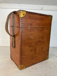 Antique Dietzgen Survey Equipment Wooden Carrying Case