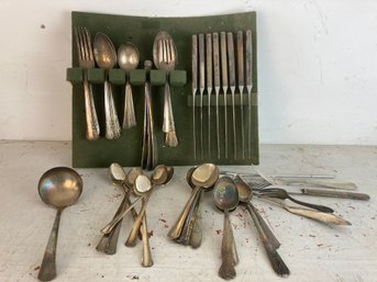 Assortment Of Antique Plated Silver Silverware