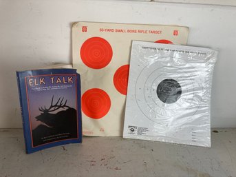 Assortment Of Paper Targets & Elk Talk Book
