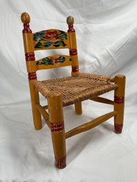 Vintage Handmade Mexican Childrens Chair
