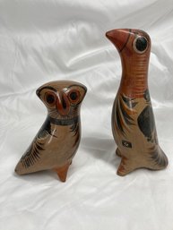 Ceramic Mexican Owl & Bird